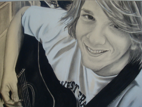 Charcoal and painted portraits  jackson