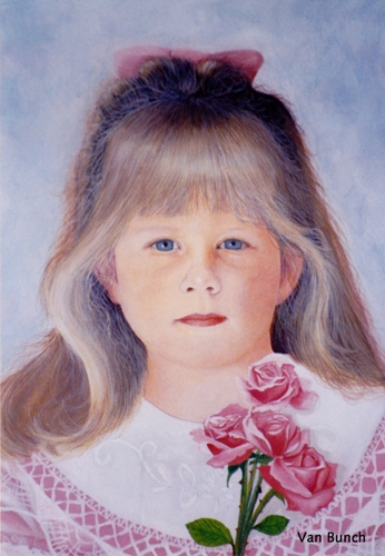 Girl with roses