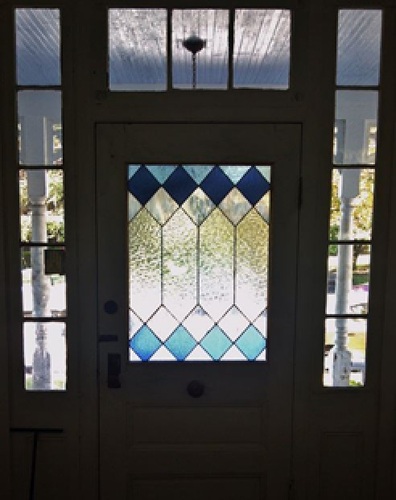 Front door stained glass