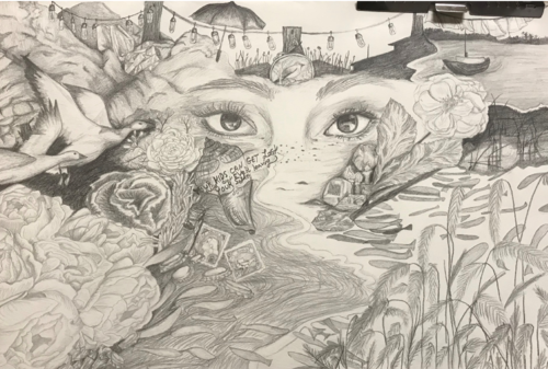 Collage drawing