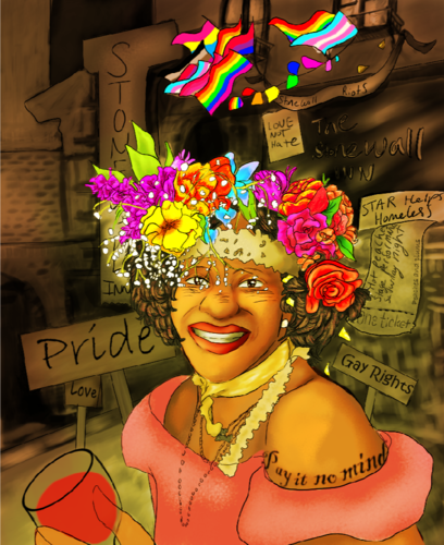 Marsha p johnson historical portrait